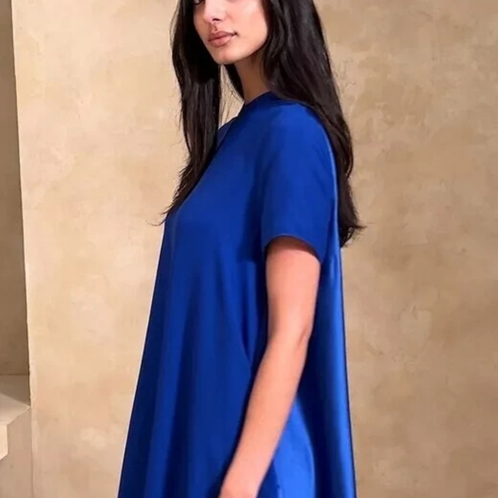 Banana Republic Aurelia Satin Trapeze Mini Dress